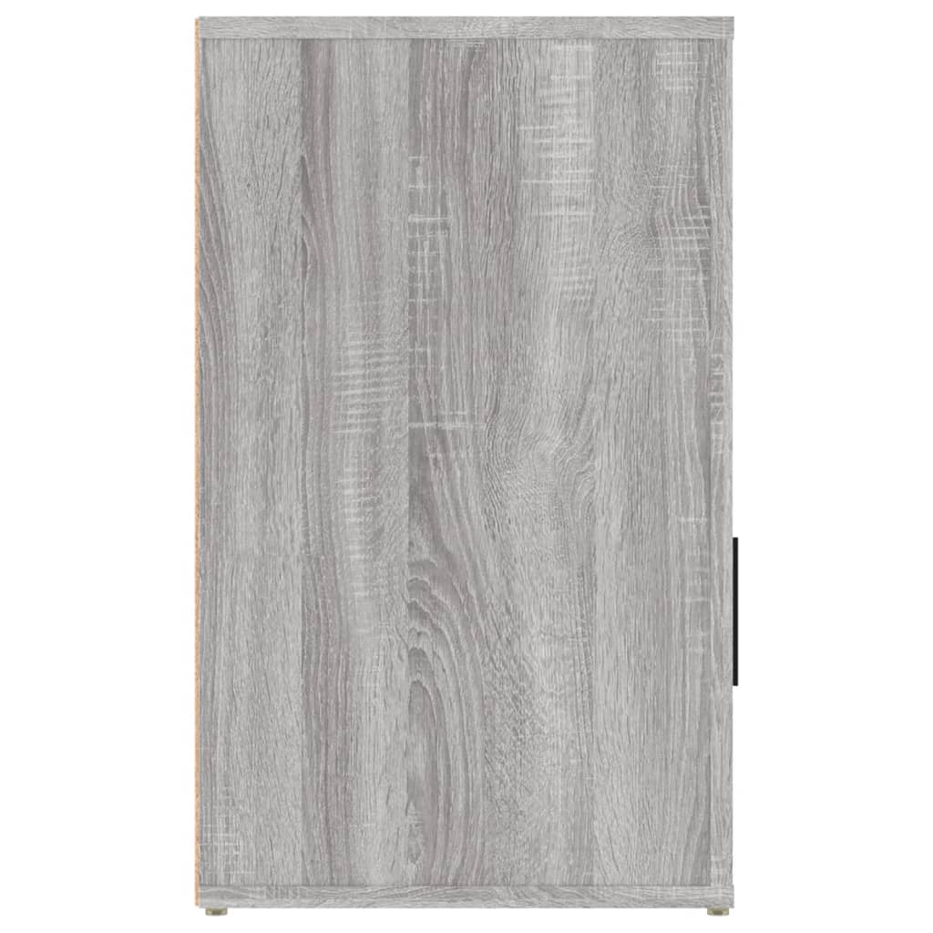 vidaXL Bedside Cabinet Grey Sonoma 50x36x60 cm Engineered Wood
