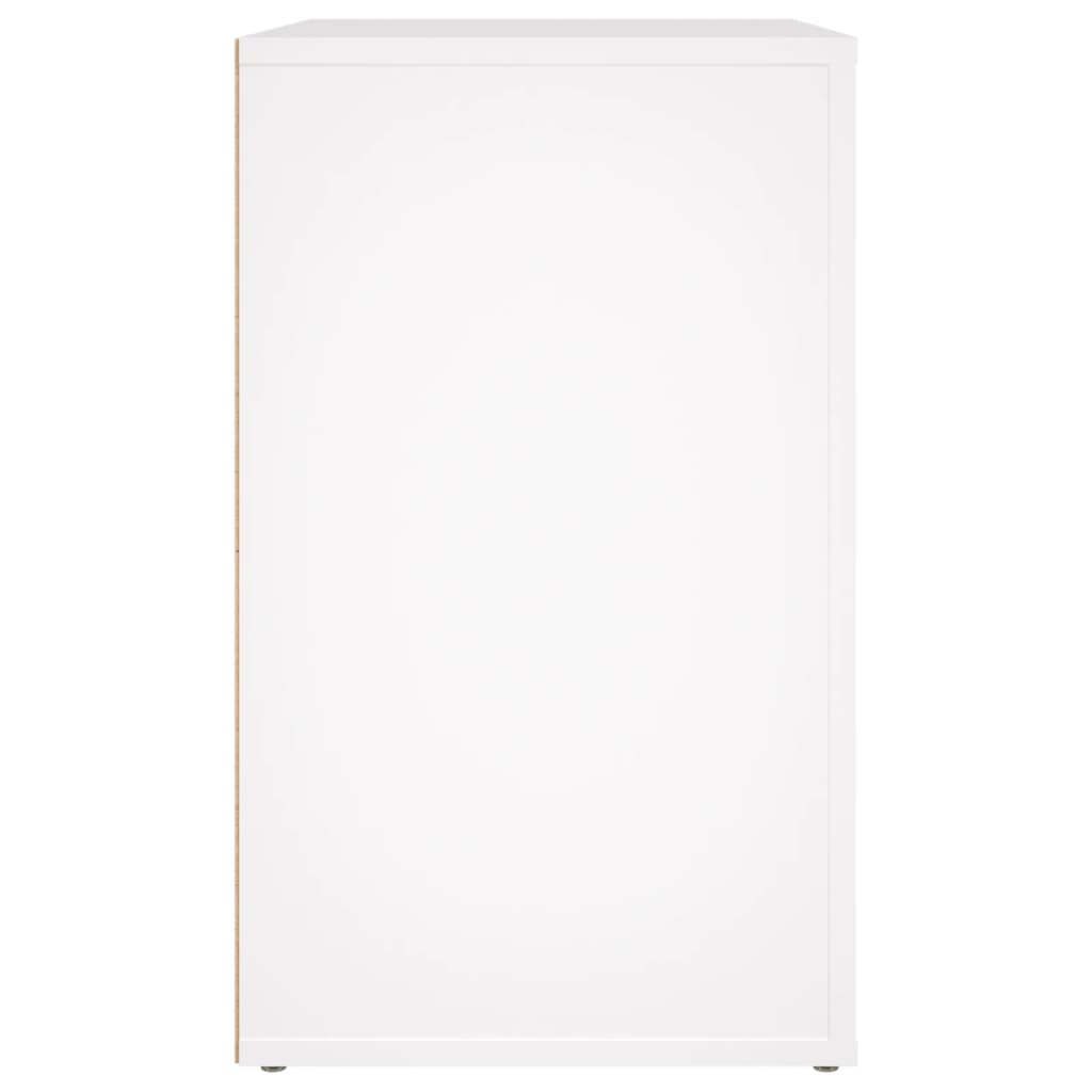 vidaXL Bedside Cabinet White 50x36x60 cm Engineered Wood