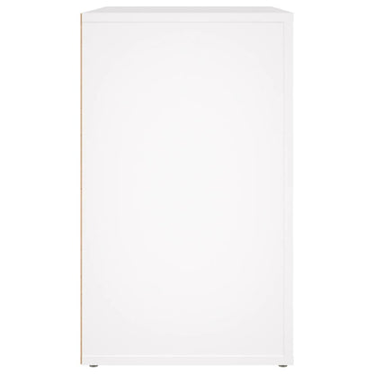 vidaXL Bedside Cabinet White 50x36x60 cm Engineered Wood