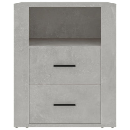 vidaXL Bedside Cabinet Concrete Grey 50x36x60 cm Engineered Wood