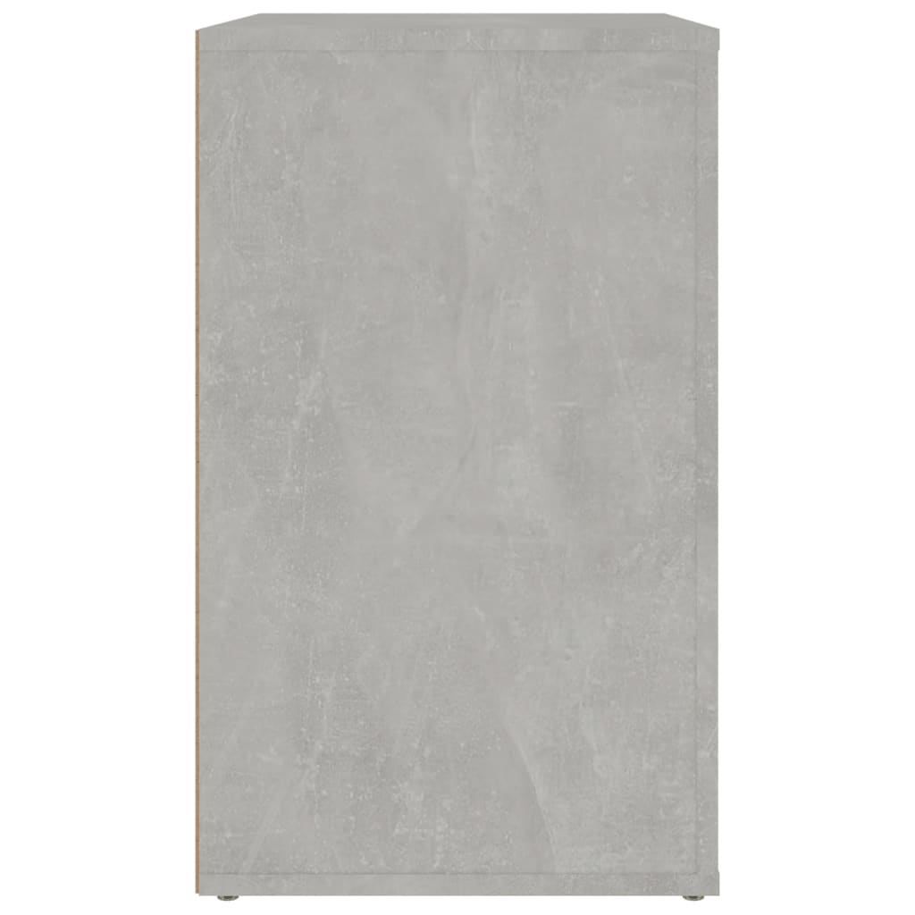 vidaXL Bedside Cabinet Concrete Grey 50x36x60 cm Engineered Wood