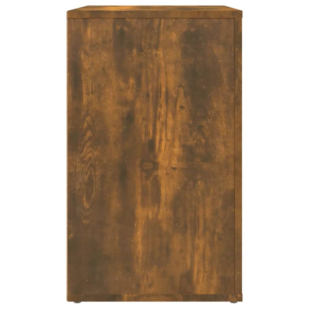 vidaXL Bedside Cabinet Smoked Oak 50x36x60 cm Engineered Wood