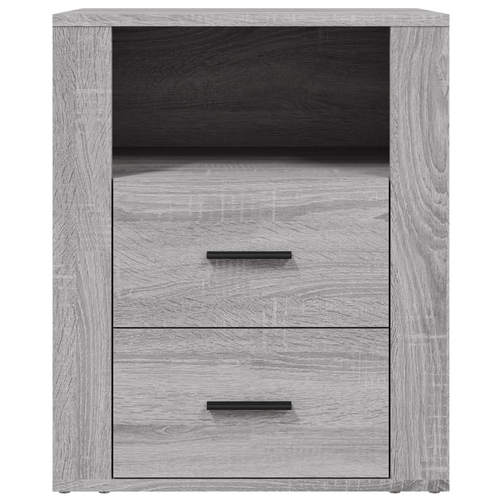 vidaXL Bedside Cabinet Grey Sonoma 50x36x60 cm Engineered Wood