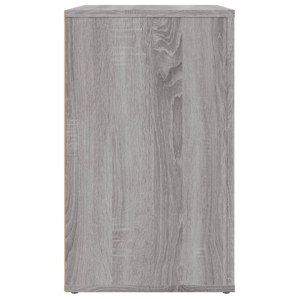 vidaXL Bedside Cabinet Grey Sonoma 50x36x60 cm Engineered Wood