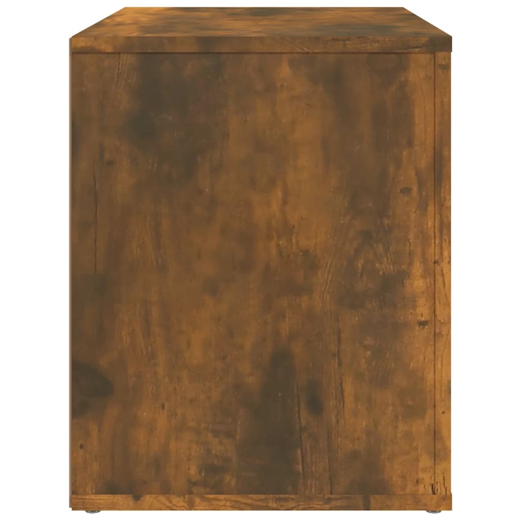 vidaXL Bedside Cabinet Smoked Oak 60x36x45 cm Engineered Wood