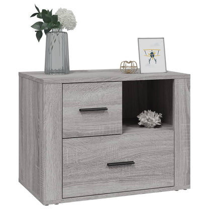 vidaXL Bedside Cabinet Grey Sonoma 60x36x45 cm Engineered Wood