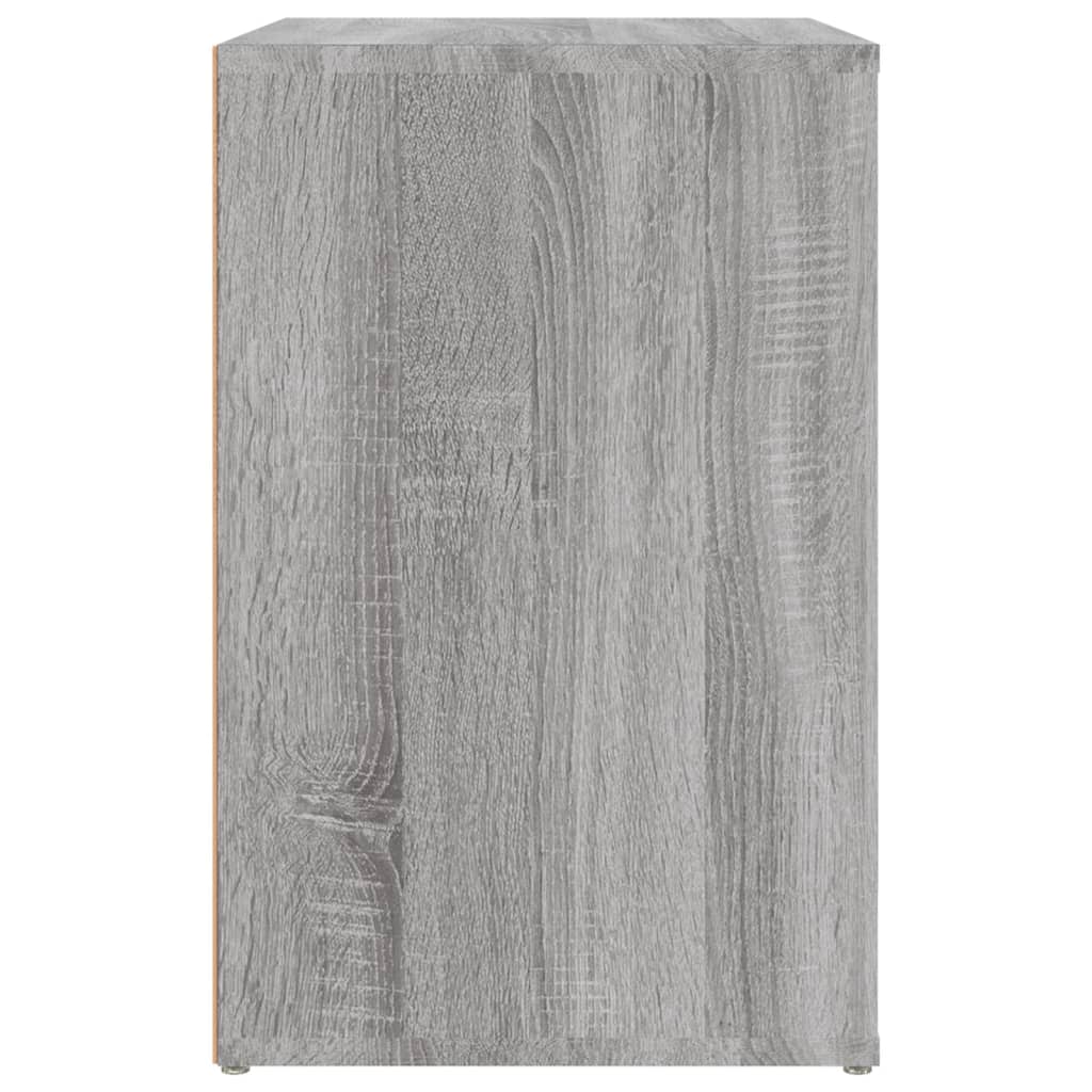 vidaXL Shoe Cabinet Grey Sonoma 130x35x54 cm Engineered Wood