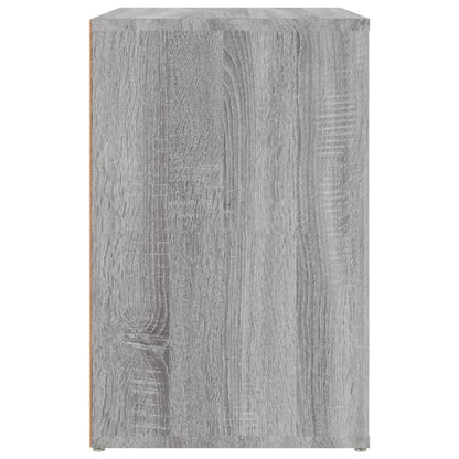 vidaXL Shoe Cabinet Grey Sonoma 130x35x54 cm Engineered Wood