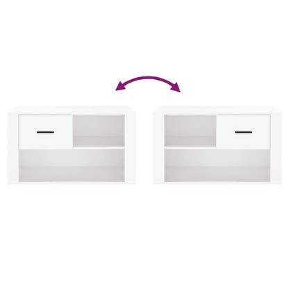 vidaXL Shoe Cabinet White 80x35x45 cm Engineered Wood