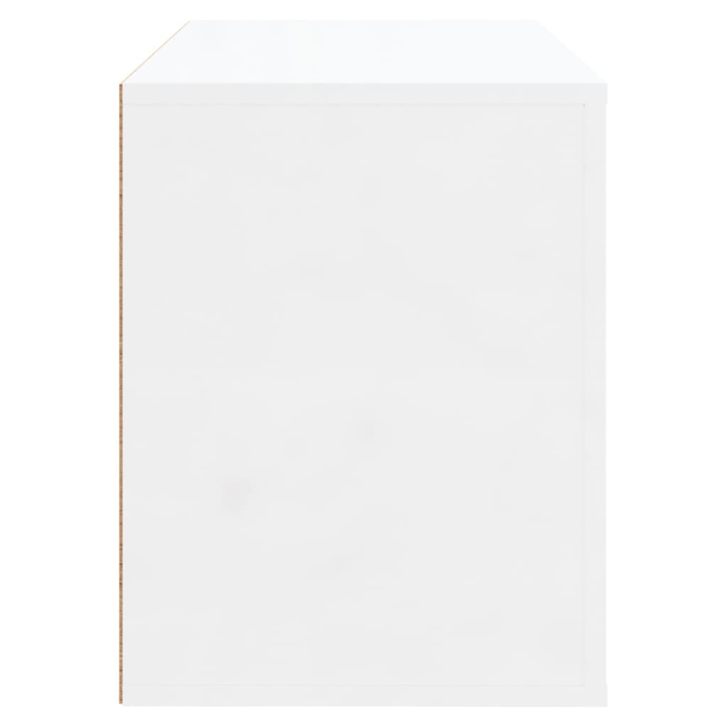 vidaXL Shoe Cabinet High Gloss White 80x35x45 cm Engineered Wood