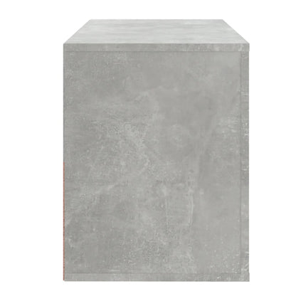 vidaXL Shoe Cabinet Concrete Grey 80x35x45 cm Engineered Wood