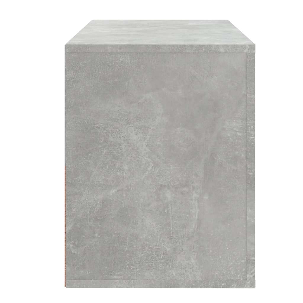 vidaXL Shoe Cabinet Concrete Grey 80x35x45 cm Engineered Wood