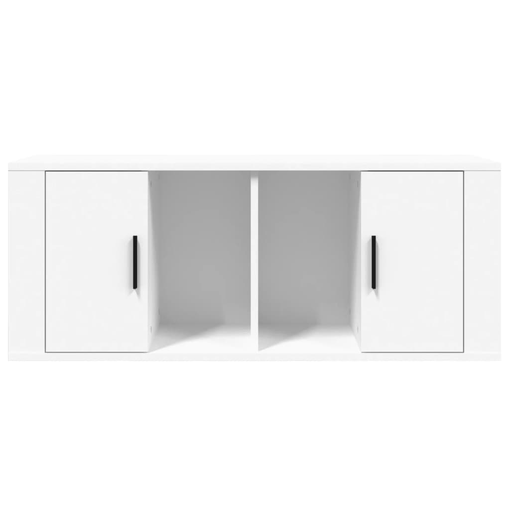 vidaXL TV Cabinet White 100x35x40 cm Engineered Wood