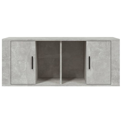 vidaXL TV Cabinet Concrete Grey 100x35x40 cm Engineered Wood