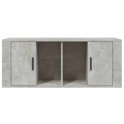 vidaXL TV Cabinet Concrete Grey 100x35x40 cm Engineered Wood