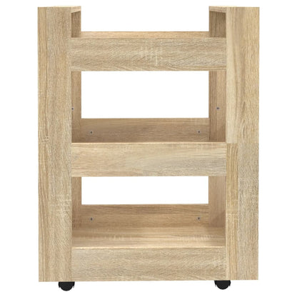 vidaXL Kitchen Trolley Sonoma Oak 60x45x80 cm Engineered Wood