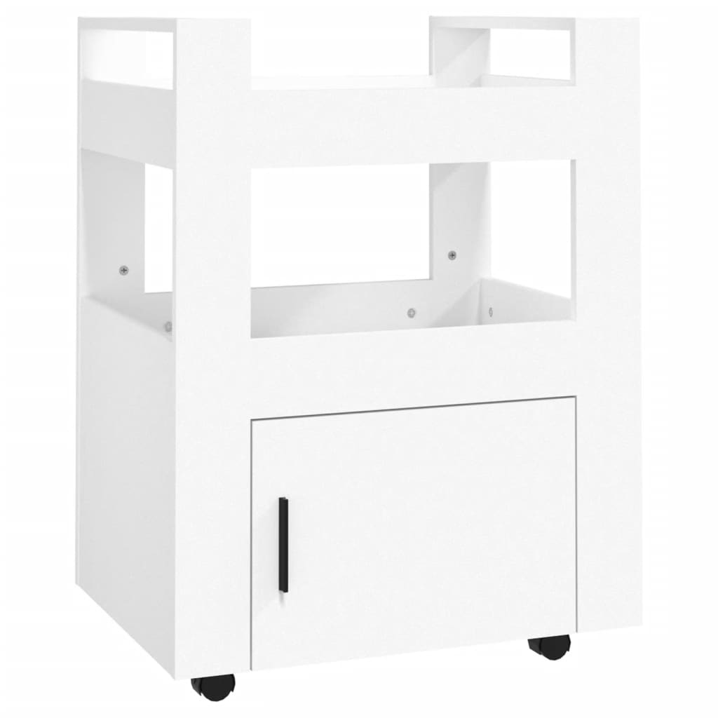 vidaXL Kitchen Trolley White 60x45x80 cm Engineered Wood