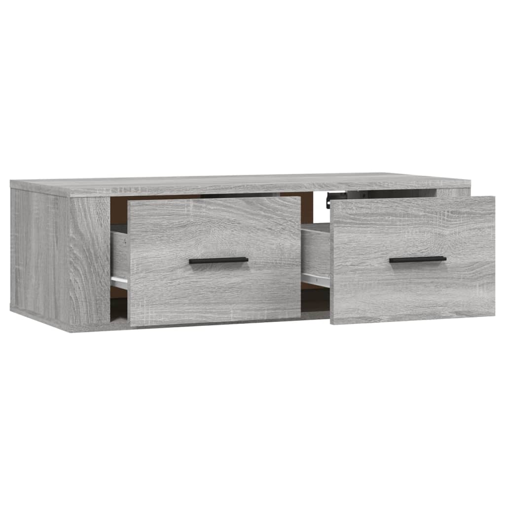 vidaXL Hanging TV Cabinet Grey Sonoma 80x36x25 cm Engineered Wood