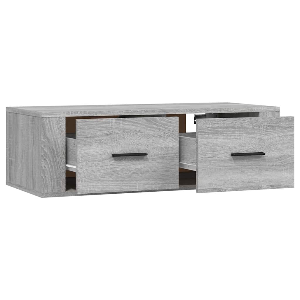 vidaXL Hanging TV Cabinet Grey Sonoma 80x36x25 cm Engineered Wood