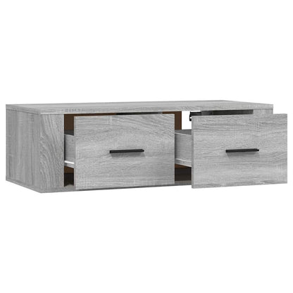 vidaXL Hanging TV Cabinet Grey Sonoma 80x36x25 cm Engineered Wood