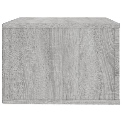 vidaXL Wall-mounted Bedside Cabinet Grey Sonoma 50x36x25 cm