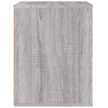 vidaXL Wall-mounted Bedside Cabinet Grey Sonoma 50x36x47 cm