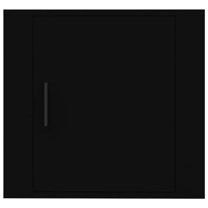 vidaXL Wall-mounted Bedside Cabinets 2 pcs Black 50x30x47 cm