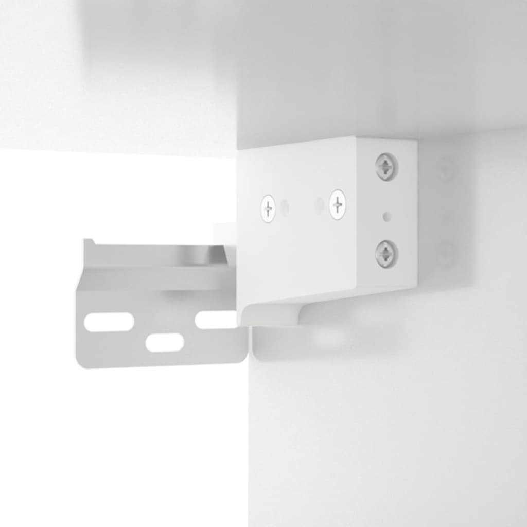 vidaXL Wall-mounted Bedside Cabinets 2 pcs High Gloss White 50x30x47cm