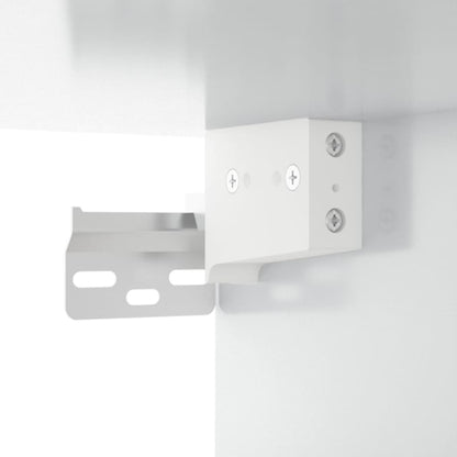 vidaXL Wall-mounted Bedside Cabinets 2 pcs High Gloss White 50x30x47cm