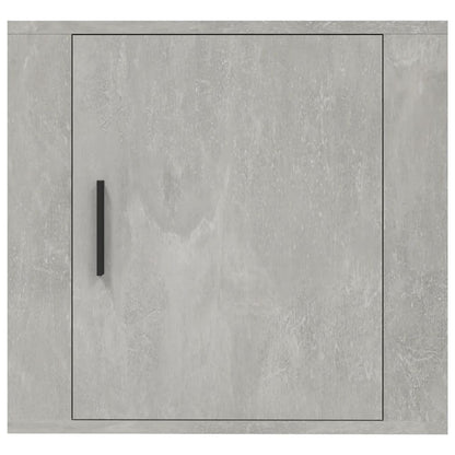vidaXL Wall-mounted Bedside Cabinet Concrete Grey 50x30x47 cm