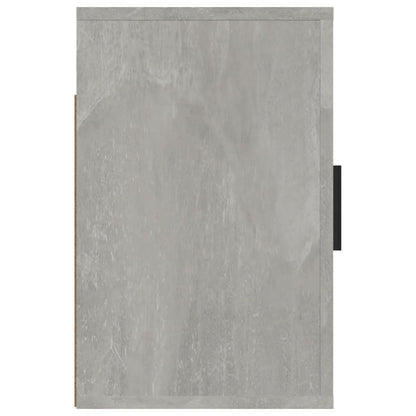vidaXL Wall-mounted Bedside Cabinet Concrete Grey 50x30x47 cm