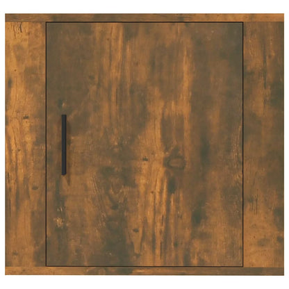 vidaXL Wall-mounted Bedside Cabinet Smoked Oak 50x30x47 cm