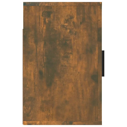 vidaXL Wall-mounted Bedside Cabinet Smoked Oak 50x30x47 cm