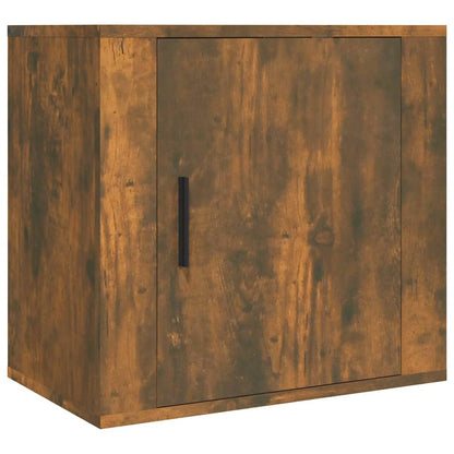 vidaXL Wall-mounted Bedside Cabinets 2 pcs Smoked Oak 50x30x47 cm