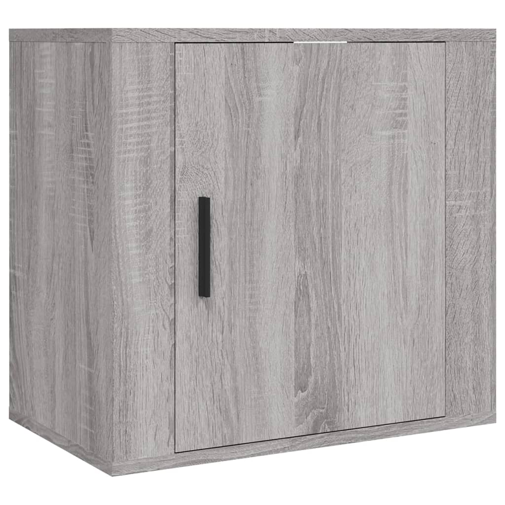 vidaXL Wall-mounted Bedside Cabinets 2 pcs Grey Sonoma 50x30x47 cm