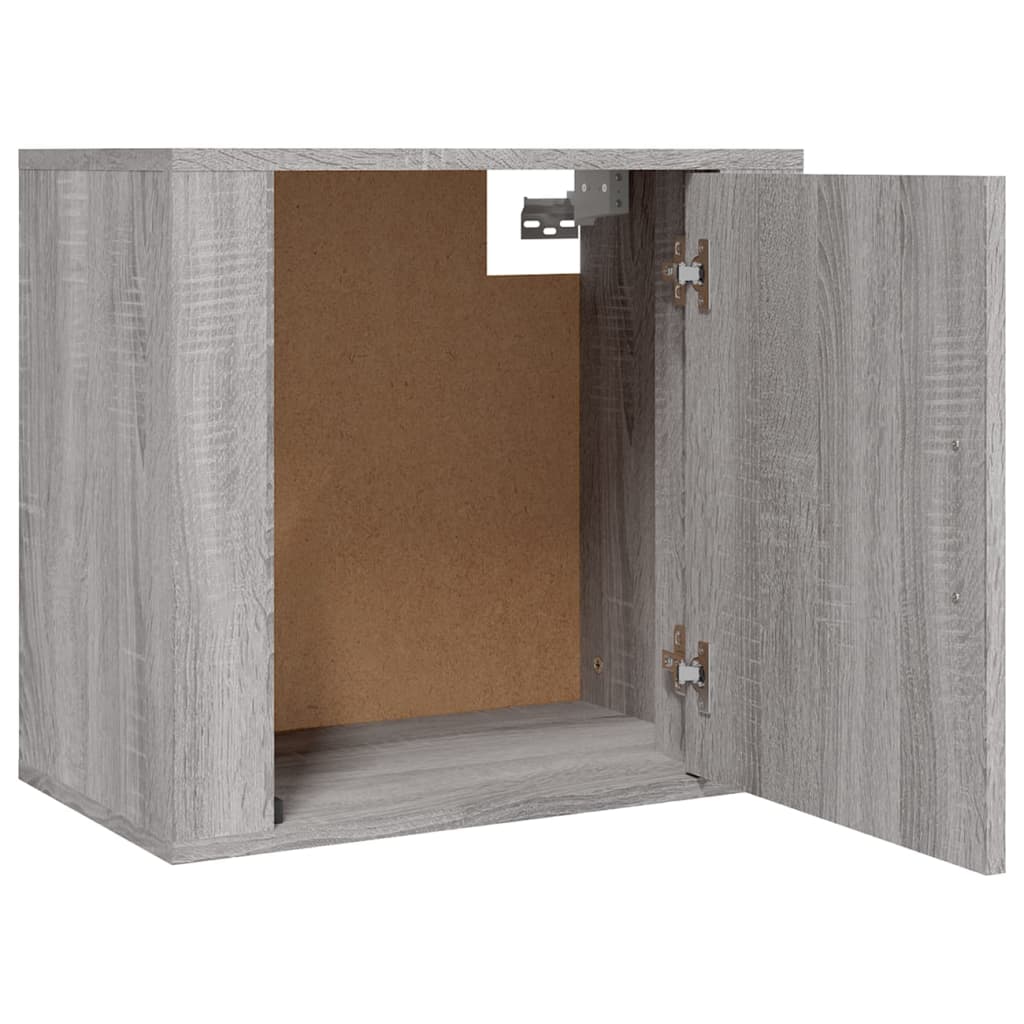 vidaXL Wall-mounted Bedside Cabinets 2 pcs Grey Sonoma 50x30x47 cm