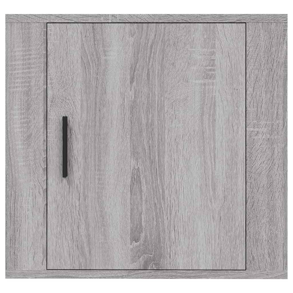 vidaXL Wall-mounted Bedside Cabinets 2 pcs Grey Sonoma 50x30x47 cm