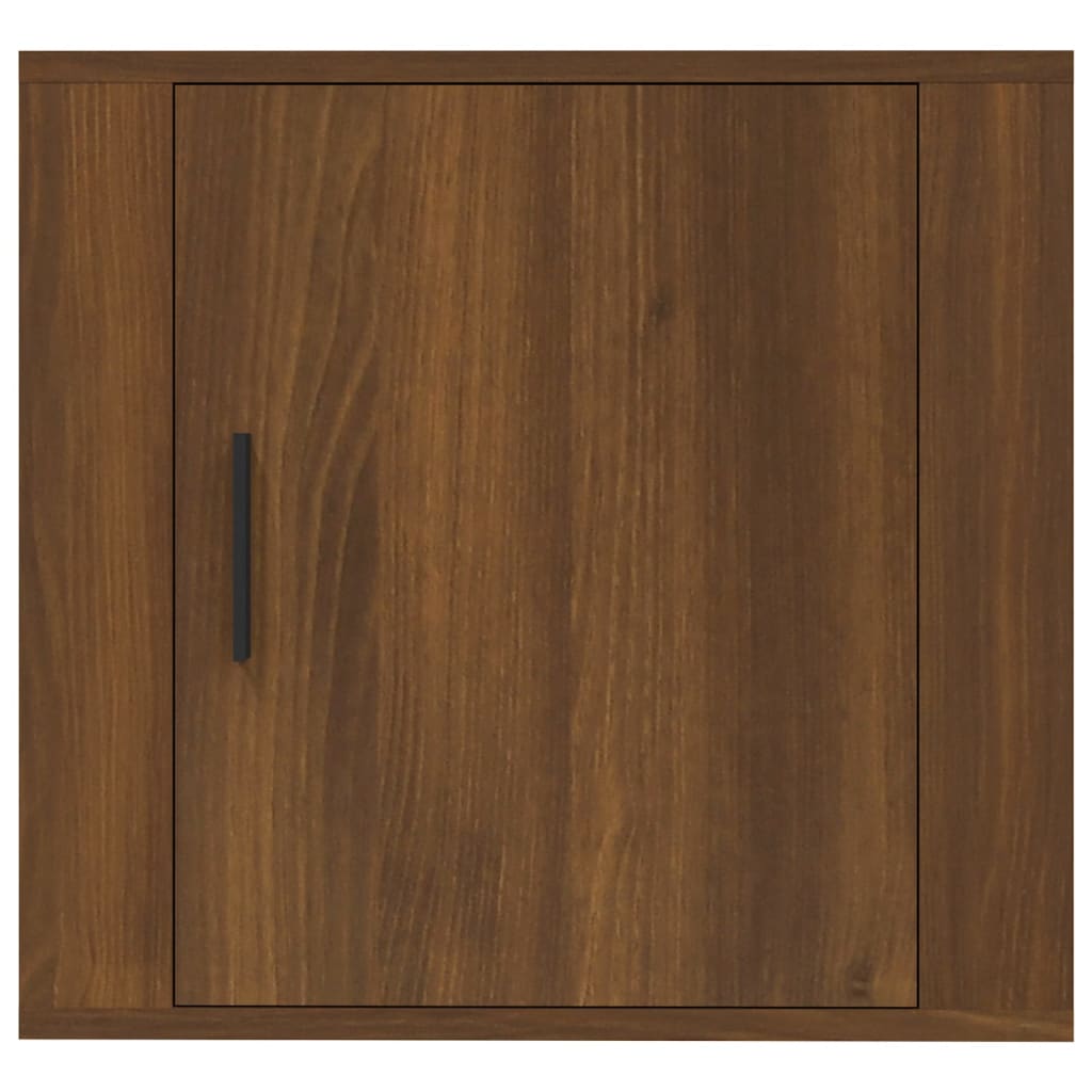 vidaXL Wall-mounted Bedside Cabinets 2 pcs Brown Oak 50x30x47 cm