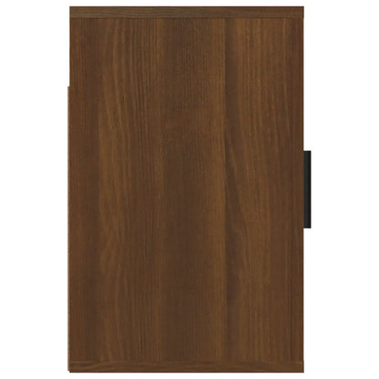 vidaXL Wall-mounted Bedside Cabinets 2 pcs Brown Oak 50x30x47 cm