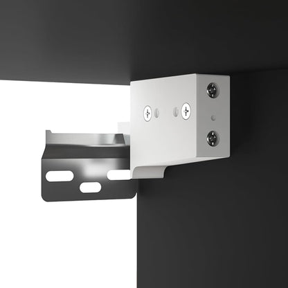 vidaXL Wall-mounted Bedside Cabinets 2 pcs Black 50x36x40 cm