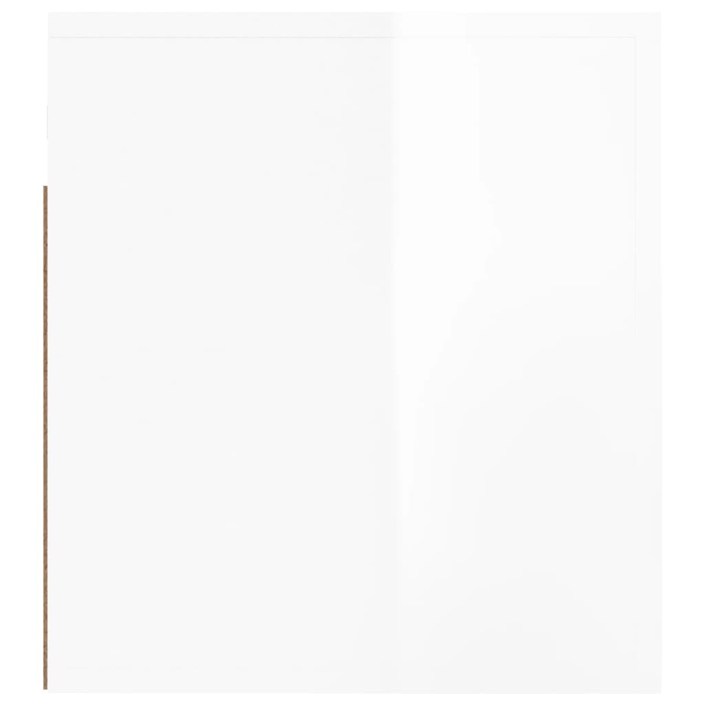 vidaXL Wall-mounted Bedside Cabinets 2 pcs High Gloss White 50x36x40cm