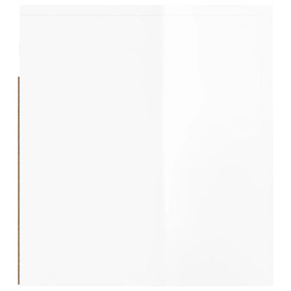 vidaXL Wall-mounted Bedside Cabinets 2 pcs High Gloss White 50x36x40cm
