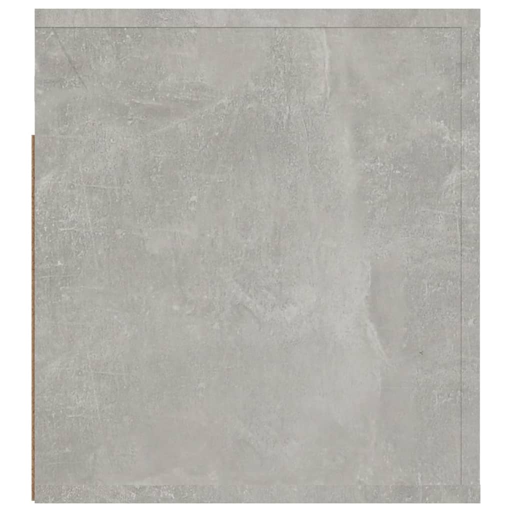 vidaXL Wall-mounted Bedside Cabinet Concrete Grey 50x36x40 cm