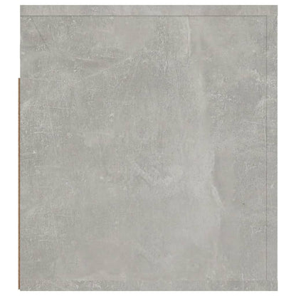 vidaXL Wall-mounted Bedside Cabinet Concrete Grey 50x36x40 cm