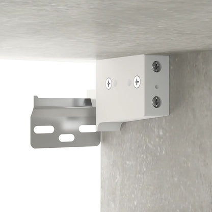 vidaXL Wall-mounted Bedside Cabinet Concrete Grey 50x36x40 cm