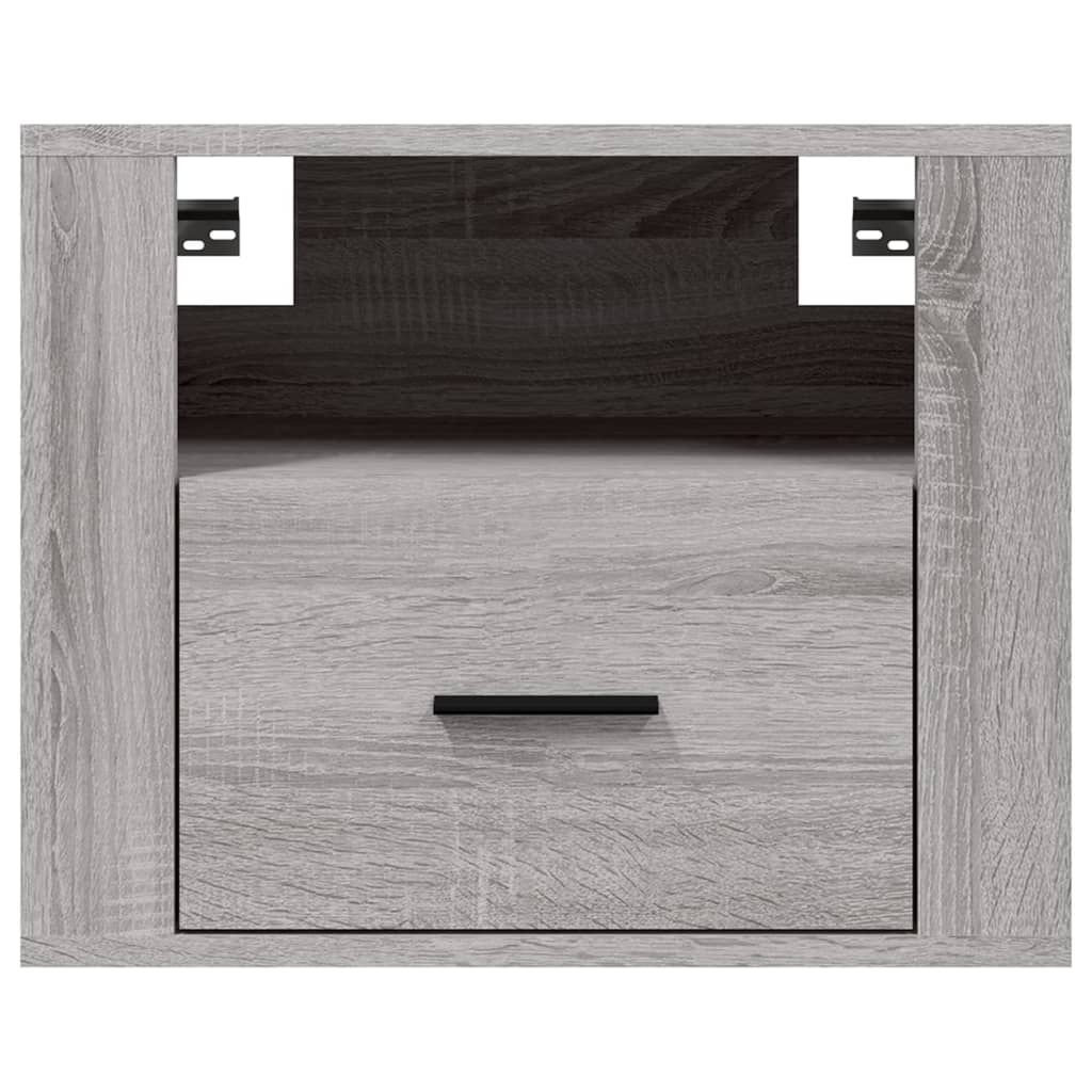vidaXL Wall-mounted Bedside Cabinets 2 pcs Grey Sonoma 50x36x40 cm