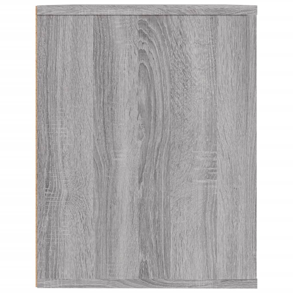 vidaXL Shoe Rack Grey Sonoma 75x35x45 cm Engineered Wood