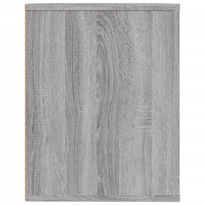 vidaXL Shoe Rack Grey Sonoma 75x35x45 cm Engineered Wood