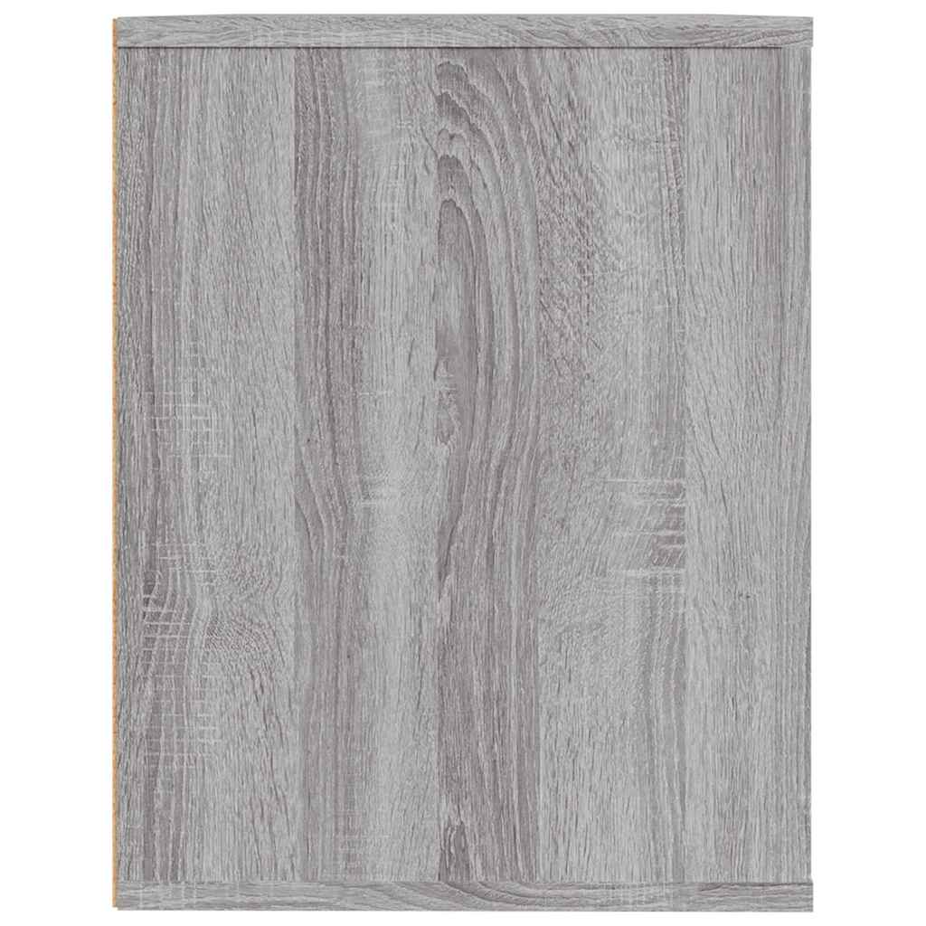 vidaXL Shoe Rack Grey Sonoma 75x35x45 cm Engineered Wood