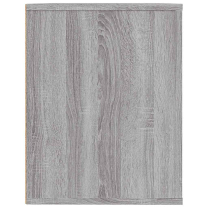 vidaXL Shoe Rack Grey Sonoma 75x35x45 cm Engineered Wood